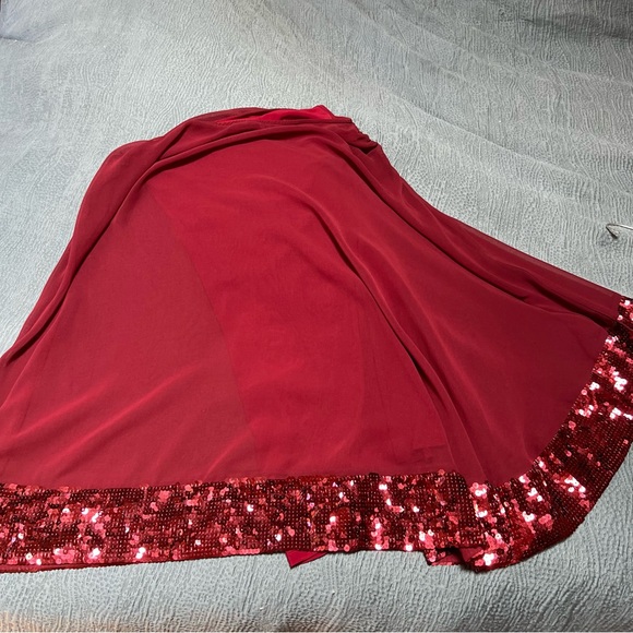 JB by Julie Brown mini one shoulder kaftan with sequin fringe - medium - Picture 6 of 10